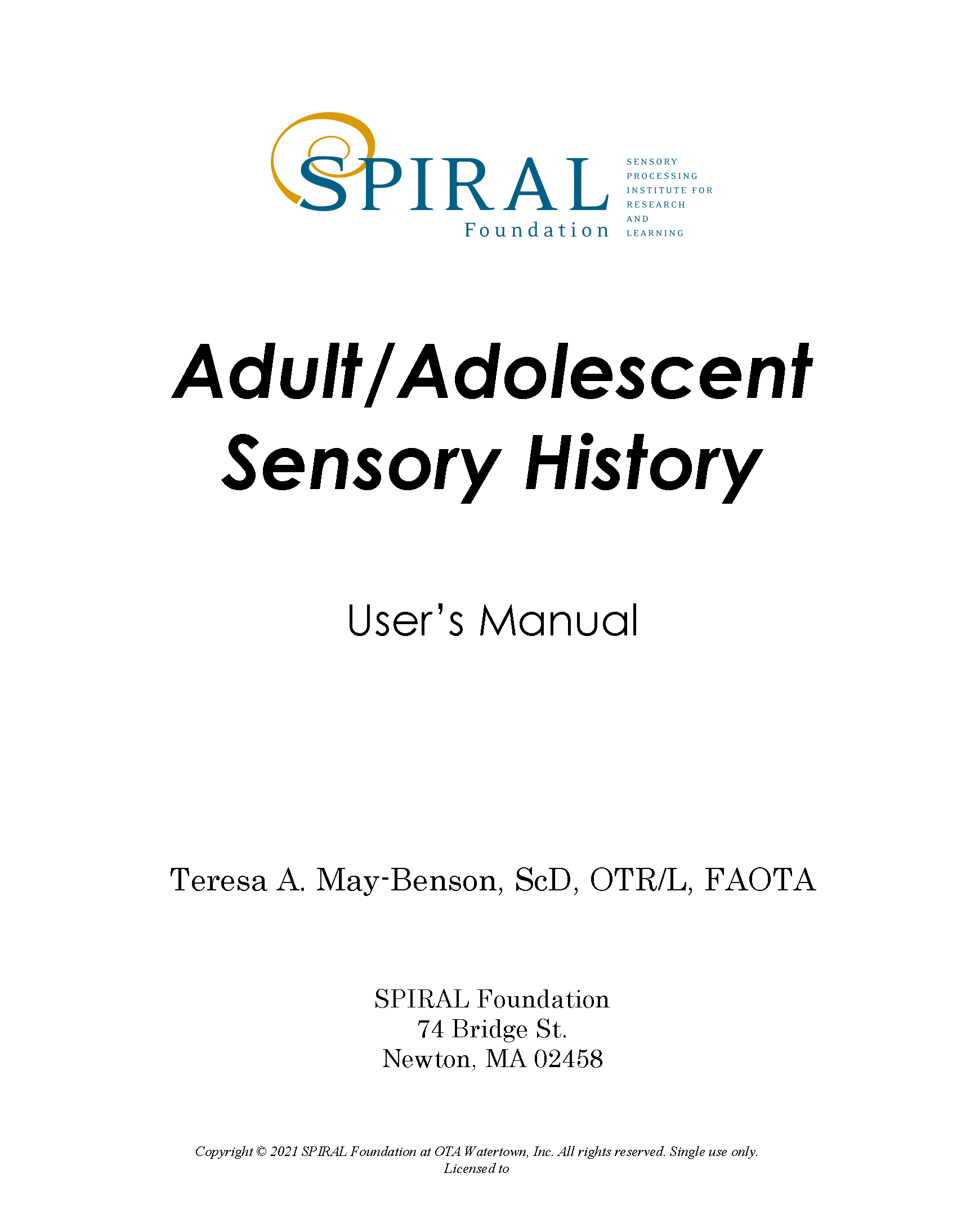 ASH: User Manual (Print, English)