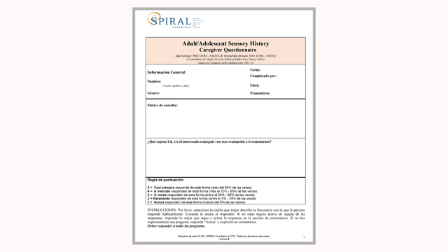 ASH: Caregiver (Español)