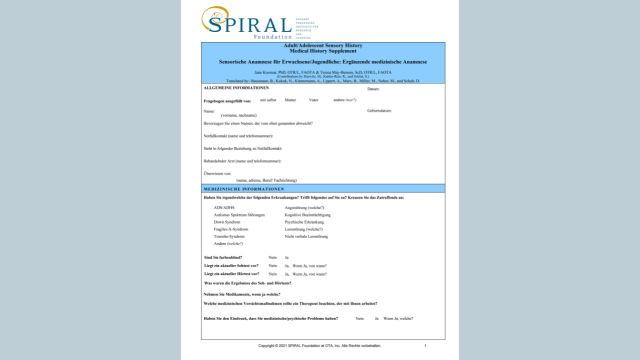 ASH: Ergänzende medizinische Anamnese (Digital, Deutsch)